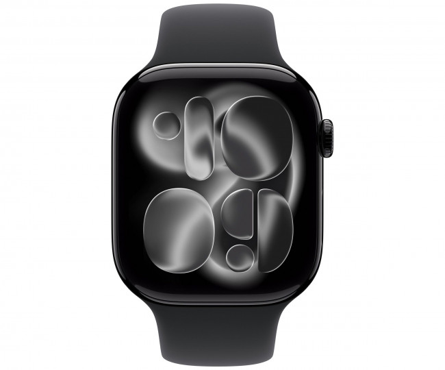 Apple Watch Series 11 GPS 46mm Jet Black Alu. Case w. Black S. Band - M/L (MEUX4) б/в